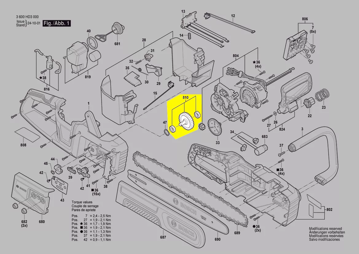 transmission réf. 1 617 S02 0SC Bosch